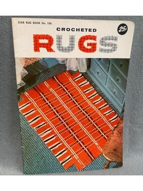 Star Rug Book No. 106 Crocheted Rugs Vintage Pattern Book